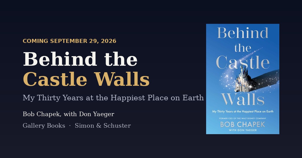 Behind the Castle Walls book cover panel with the title and publication date